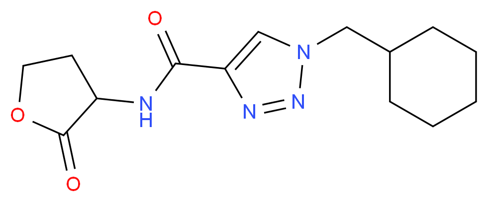 1-(cyclohexylmethyl)-N-(2-oxotetrahydro-3-furanyl)-1H-1,2,3-triazole-4-carboxamide_Molecular_structure_CAS_)