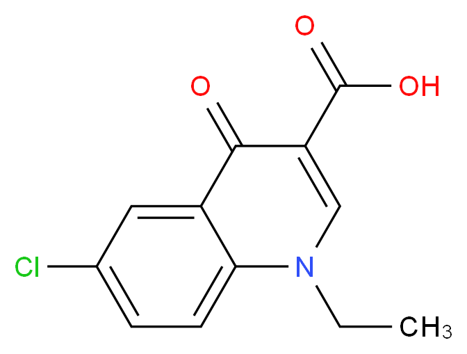6-chloro-1-ethyl-4-oxo-1,4-dihydroquinoline-3-carboxylic acid_Molecular_structure_CAS_)
