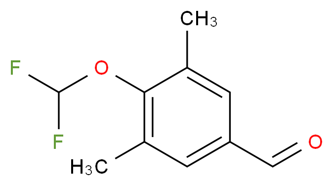 4-(difluoromethoxy)-3,5-dimethylbenzaldehyde_Molecular_structure_CAS_)