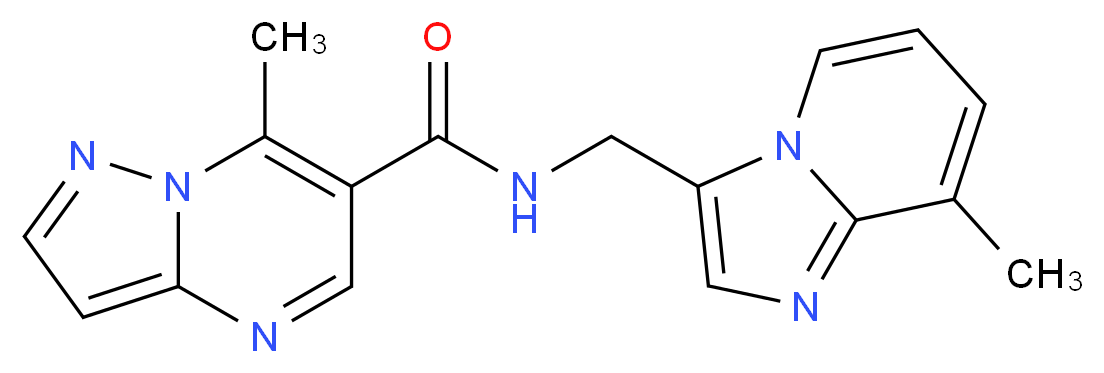 7-methyl-N-[(8-methylimidazo[1,2-a]pyridin-3-yl)methyl]pyrazolo[1,5-a]pyrimidine-6-carboxamide_Molecular_structure_CAS_)