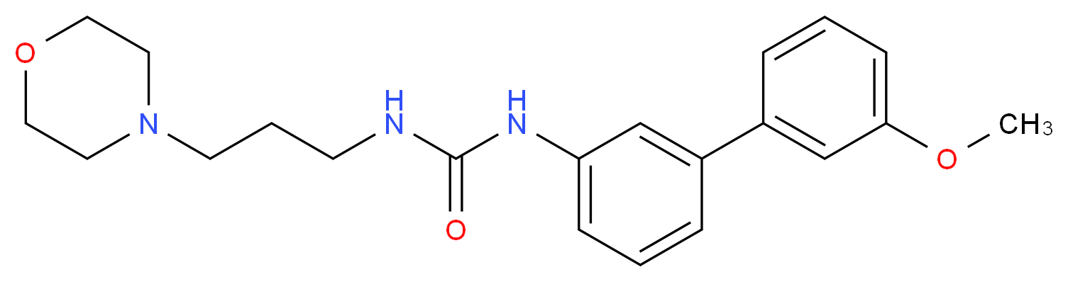 N-(3'-methoxybiphenyl-3-yl)-N'-(3-morpholin-4-ylpropyl)urea_Molecular_structure_CAS_)