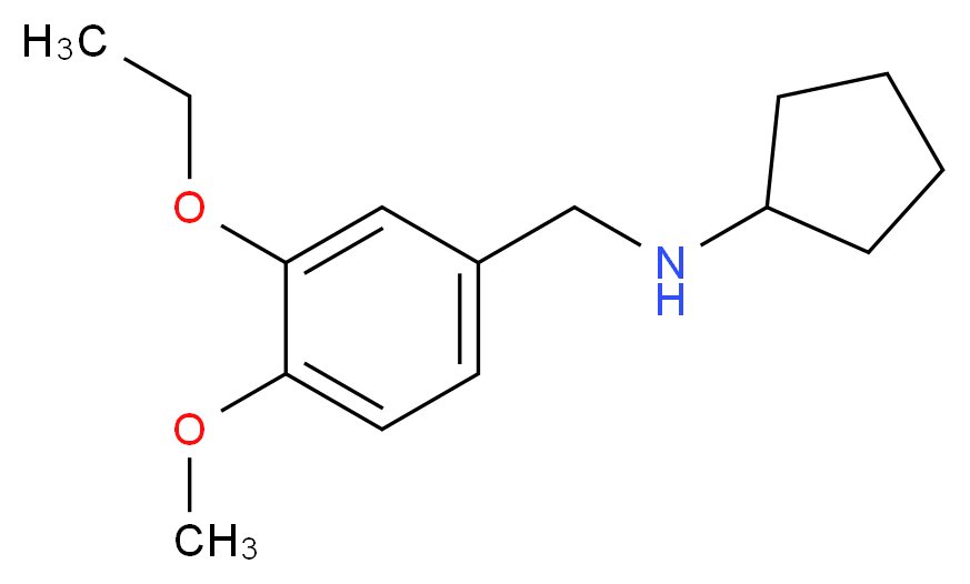 N-(3-ethoxy-4-methoxybenzyl)cyclopentanamine_Molecular_structure_CAS_499997-32-9)
