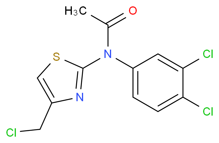 N-[4-(chloromethyl)-1,3-thiazol-2-yl]-N-(3,4-dichlorophenyl)acetamide_Molecular_structure_CAS_)