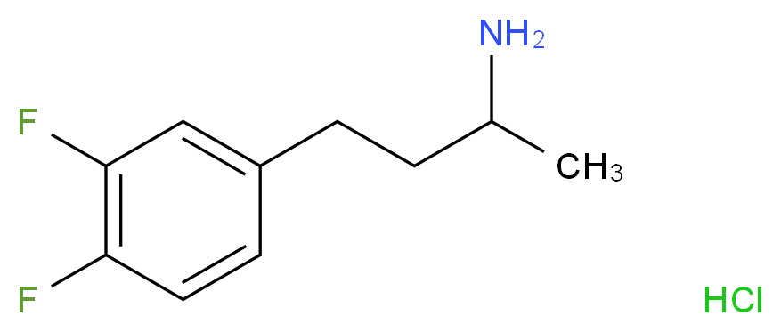 4-(3,4-difluorophenyl)butan-2-amine hydrochloride_Molecular_structure_CAS_)