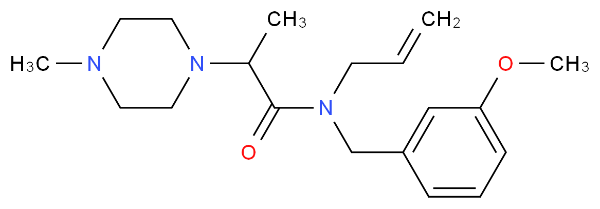N-allyl-N-(3-methoxybenzyl)-2-(4-methylpiperazin-1-yl)propanamide_Molecular_structure_CAS_)