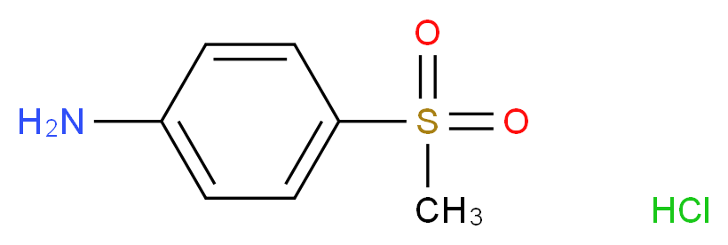 4-(Methylsulphonyl)aniline hydrochloride_Molecular_structure_CAS_)
