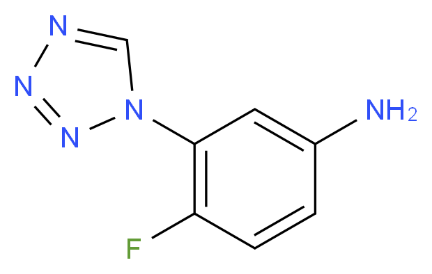 4-fluoro-3-(1H-tetrazol-1-yl)aniline_Molecular_structure_CAS_924871-65-8)