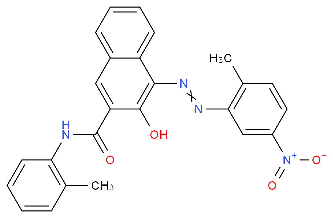 3-hydroxy-4-((2-methyl-5-nitrophenyl)azo)-n-(2-methylphenyl)-2-Naphthalenecarboxamide_Molecular_structure_CAS_6655-84-1)