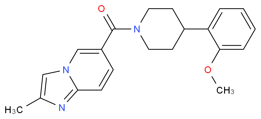 6-{[4-(2-methoxyphenyl)piperidin-1-yl]carbonyl}-2-methylimidazo[1,2-a]pyridine_Molecular_structure_CAS_)