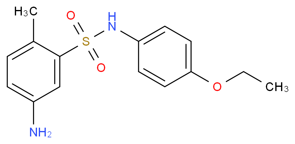 5-Amino-N-(4-ethoxy-phenyl)-2-methyl-benzenesulfonamide_Molecular_structure_CAS_)