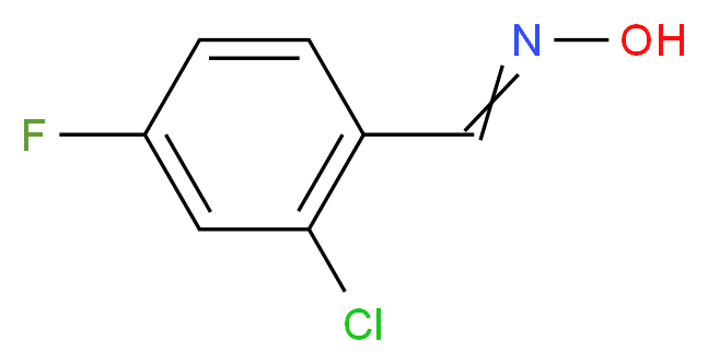 2-Chloro-4-fluorobenzaldoxime 98%_Molecular_structure_CAS_)