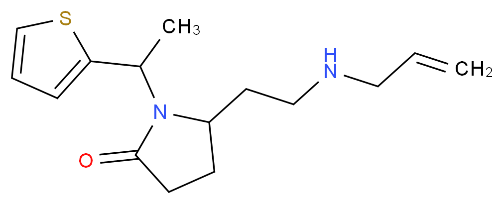 5-[2-(allylamino)ethyl]-1-[1-(2-thienyl)ethyl]-2-pyrrolidinone_Molecular_structure_CAS_)