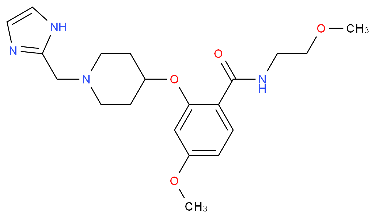 2-{[1-(1H-imidazol-2-ylmethyl)-4-piperidinyl]oxy}-4-methoxy-N-(2-methoxyethyl)benzamide_Molecular_structure_CAS_)