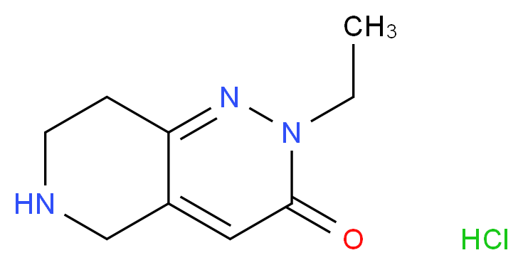 2-ethyl-2H,3H,5H,6H,7H,8H-pyrido[4,3-c]pyridazin-3-one hydrochloride_Molecular_structure_CAS_)