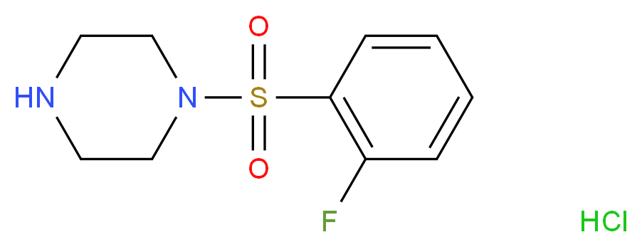 1-[(2-fluorophenyl)sulfonyl]piperazine hydrochloride_Molecular_structure_CAS_)