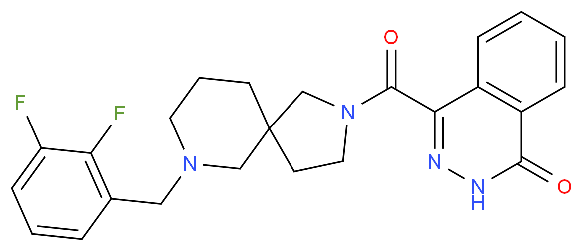 4-{[7-(2,3-difluorobenzyl)-2,7-diazaspiro[4.5]dec-2-yl]carbonyl}-1(2H)-phthalazinone_Molecular_structure_CAS_)