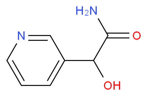 2-hydroxy-2-(pyridin-3-yl)acetamide
hydroxy-[3]pyridyl-acetic acid amide
Hydroxy-[3]pyridyl-essigsaeure-amid_Molecular_structure_CAS_98276-73-4)