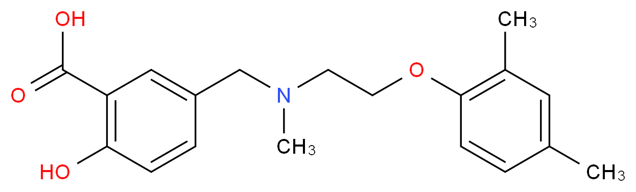 5-{[[2-(2,4-dimethylphenoxy)ethyl](methyl)amino]methyl}-2-hydroxybenzoic acid_Molecular_structure_CAS_)