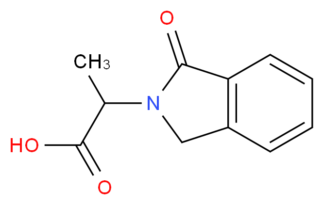2-(1-Oxo-1,3-dihydro-2H-isoindol-2-yl)-propanoic acid_Molecular_structure_CAS_67266-14-2)