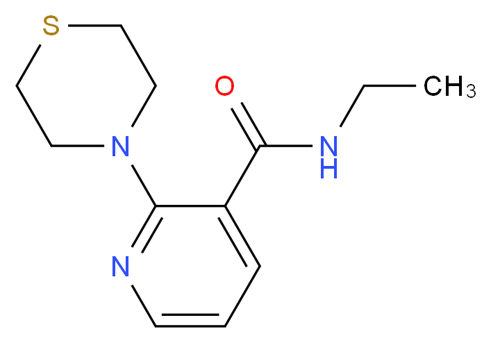N-ethyl-2-(4-thiomorpholinyl)nicotinamide_Molecular_structure_CAS_)