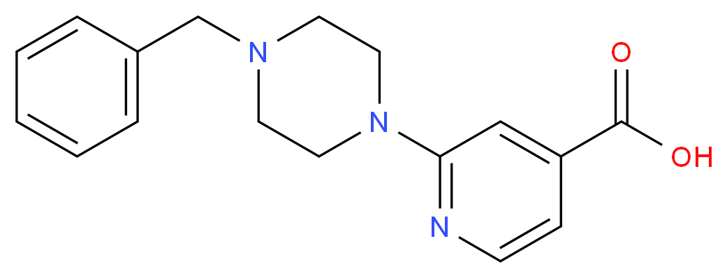 2-(4-Benzyl-1-piperazinyl)isonicotinic acid_Molecular_structure_CAS_)