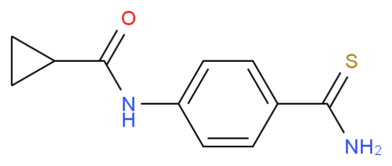 N-[4-(aminocarbonothioyl)phenyl]cyclopropanecarboxamide_Molecular_structure_CAS_)