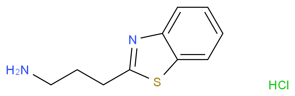 3-(1,3-Benzothiazol-2-yl)propan-1-amine hydrochloride_Molecular_structure_CAS_)