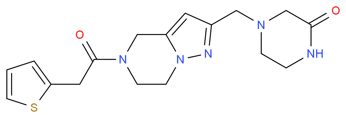 4-{[5-(2-thienylacetyl)-4,5,6,7-tetrahydropyrazolo[1,5-a]pyrazin-2-yl]methyl}-2-piperazinone_Molecular_structure_CAS_)