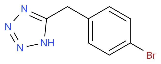 5-[(4-bromophenyl)methyl]-1H-1,2,3,4-tetrazole_Molecular_structure_CAS_)