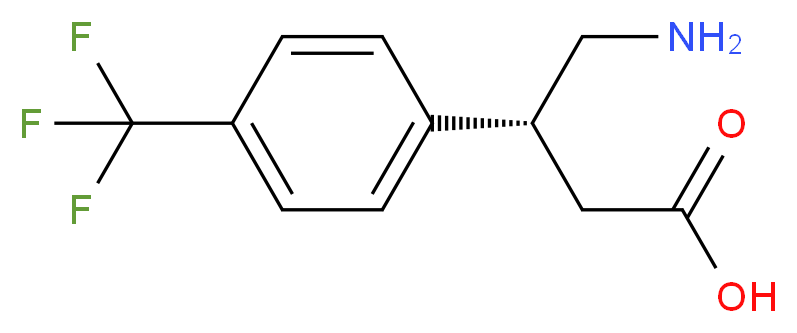 (R)-4-amino-3-(4-(trifluoromethyl)phenyl)butanoic acid_Molecular_structure_CAS_1260616-81-6)