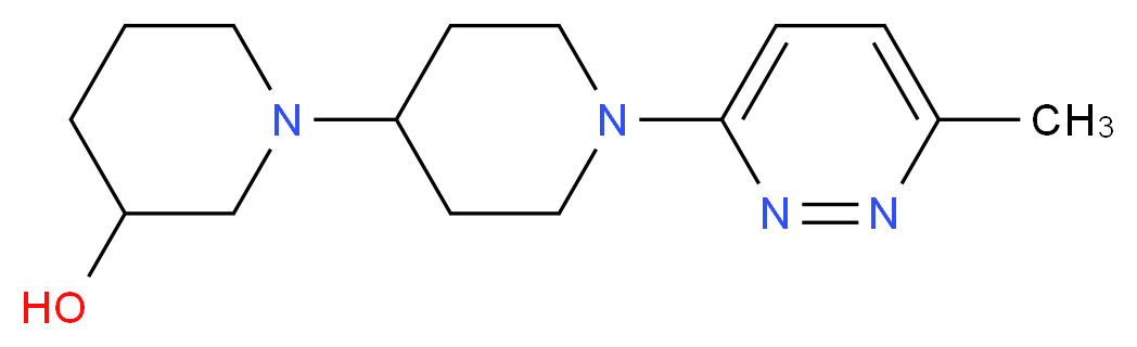 1'-(6-methyl-3-pyridazinyl)-1,4'-bipiperidin-3-ol_Molecular_structure_CAS_)
