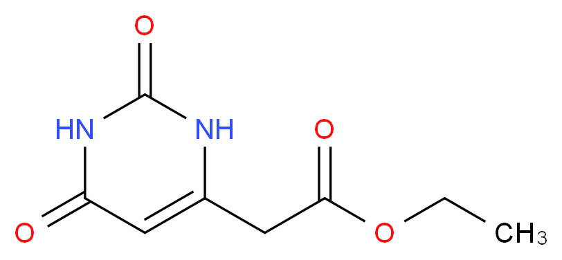 (2,6-Dioxo-1,2,3,6-tetrahydro-pyrimidin-4-yl)-acetic acid ethyl ester_Molecular_structure_CAS_6426-84-2)