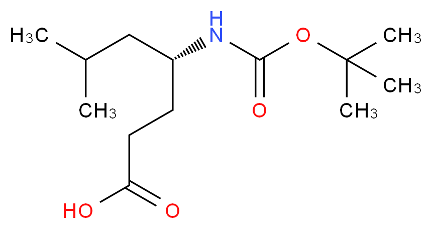 (R)-4-((tert-Butoxycarbonyl)amino)-6-methylheptanoic acid_Molecular_structure_CAS_146453-32-9)