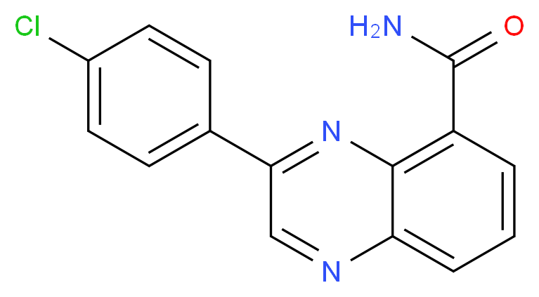 2-(4-Chlorophenyl)-5-Quinoxalinecarboxamide_Molecular_structure_CAS_)