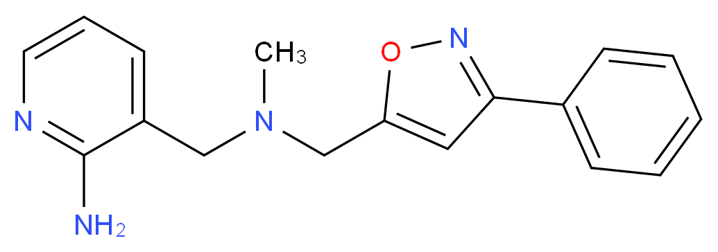 3-({methyl[(3-phenyl-5-isoxazolyl)methyl]amino}methyl)-2-pyridinamine_Molecular_structure_CAS_)