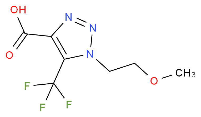 1-(2-methoxyethyl)-5-(trifluoromethyl)-1H-1,2,3-triazole-4-carboxylic acid_Molecular_structure_CAS_)