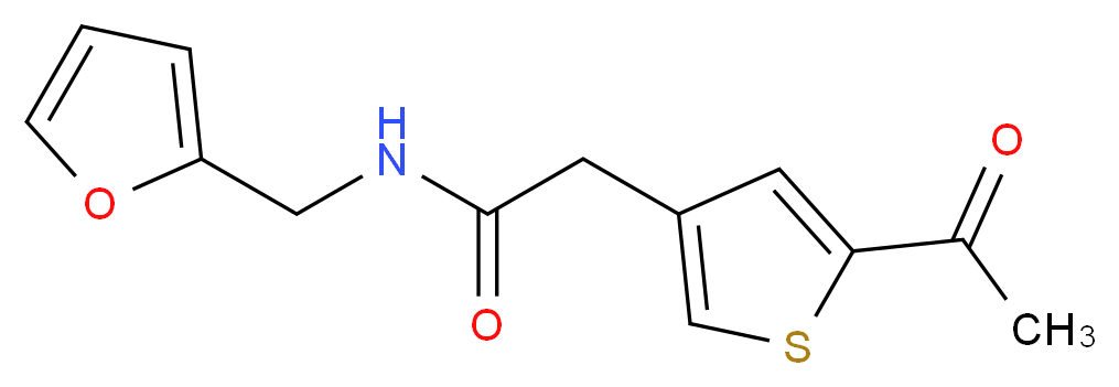 2-(5-acetyl-3-thienyl)-N-(2-furylmethyl)acetamide_Molecular_structure_CAS_)