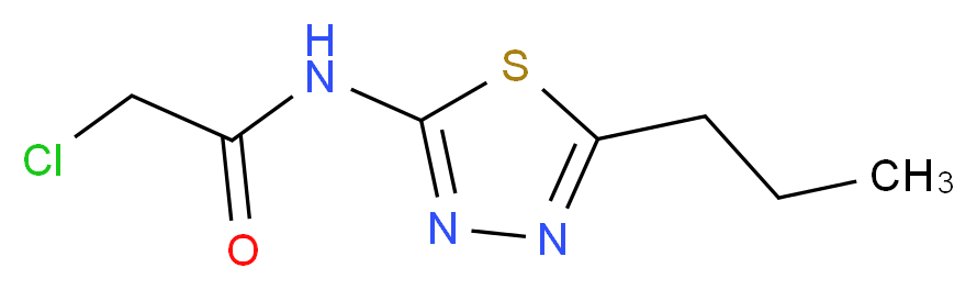 2-chloro-N-(5-propyl-1,3,4-thiadiazol-2-yl)acetamide_Molecular_structure_CAS_15777-38-5)