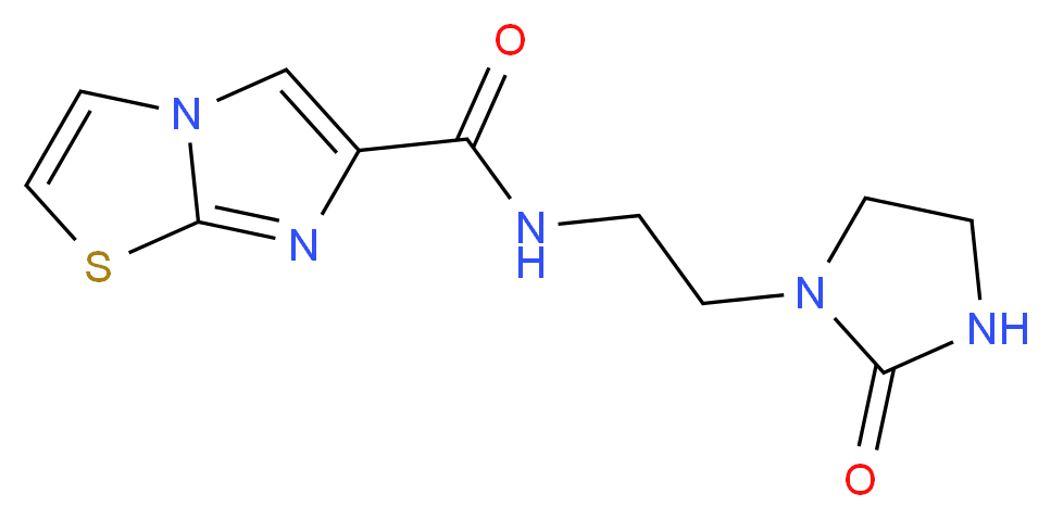 N-[2-(2-oxo-1-imidazolidinyl)ethyl]imidazo[2,1-b][1,3]thiazole-6-carboxamide_Molecular_structure_CAS_)