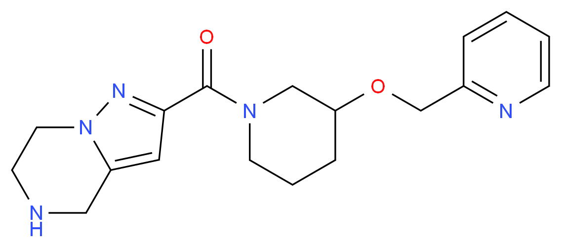 2-{[3-(pyridin-2-ylmethoxy)piperidin-1-yl]carbonyl}-4,5,6,7-tetrahydropyrazolo[1,5-a]pyrazine_Molecular_structure_CAS_)
