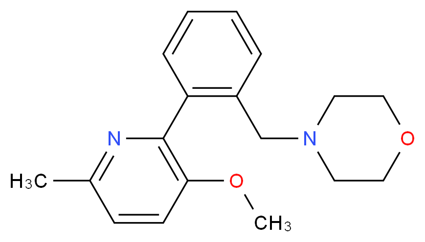 4-[2-(3-methoxy-6-methylpyridin-2-yl)benzyl]morpholine_Molecular_structure_CAS_)