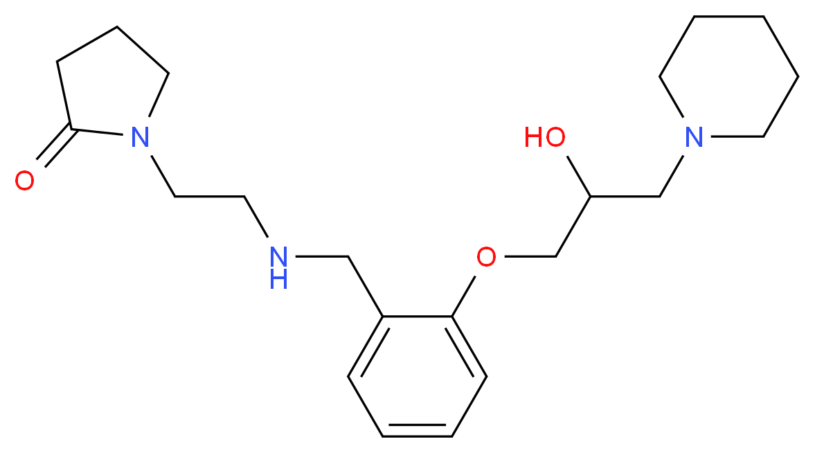 1-[2-({2-[2-hydroxy-3-(1-piperidinyl)propoxy]benzyl}amino)ethyl]-2-pyrrolidinone_Molecular_structure_CAS_)