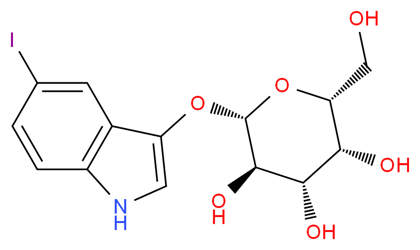 5-Iodo-3-indolyl-β -D-galactopyranoside_Molecular_structure_CAS_)