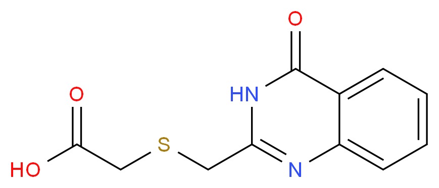 2-(((4-oxo-3,4-dihydroquinazolin-2-yl)methyl)thio)acetic acid_Molecular_structure_CAS_)