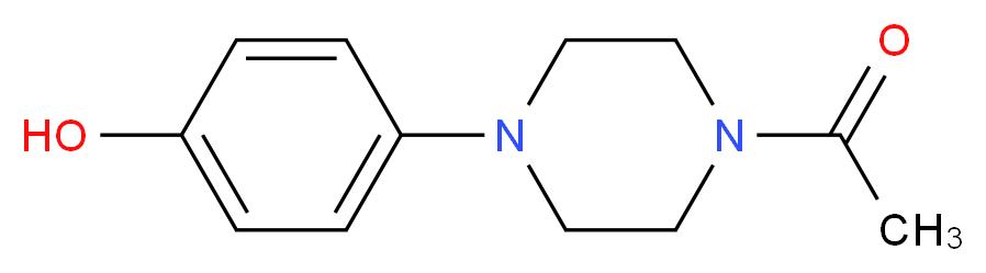 1-[4-(4-Hydroxyphenyl)piperazino]ethan-1-one_Molecular_structure_CAS_67914-60-7)