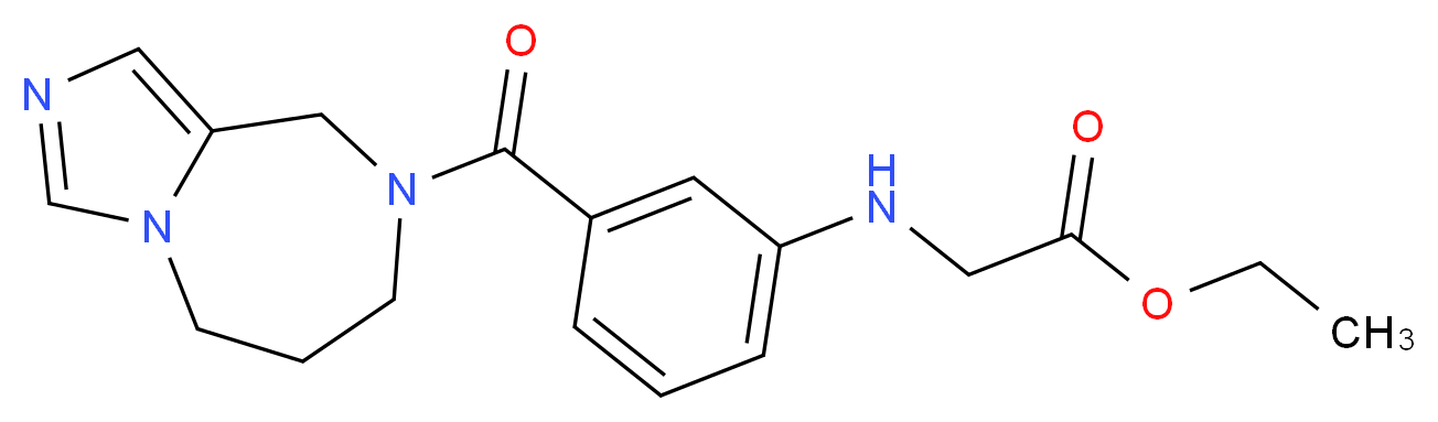 ethyl N-[3-(6,7-dihydro-5H-imidazo[1,5-a][1,4]diazepin-8(9H)-ylcarbonyl)phenyl]glycinate_Molecular_structure_CAS_)