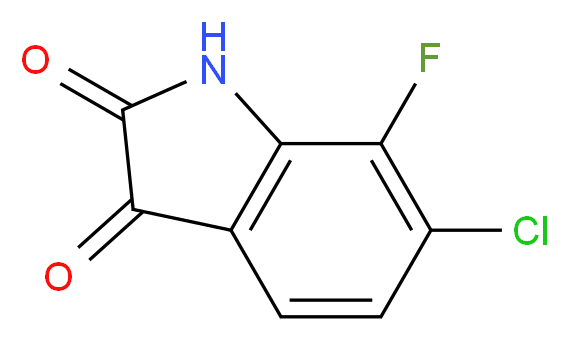 6-chloro-7-fluoro-2,3-dihydro-1H-indole-2,3-dione_Molecular_structure_CAS_)