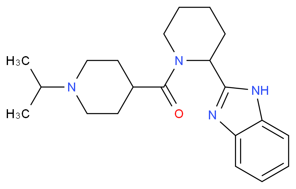 2-{1-[(1-isopropyl-4-piperidinyl)carbonyl]-2-piperidinyl}-1H-benzimidazole_Molecular_structure_CAS_)