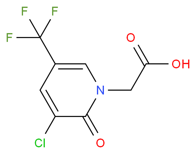 [3-chloro-2-oxo-5-(trifluoromethyl)pyridin-1(2H)-yl]acetic acid_Molecular_structure_CAS_)