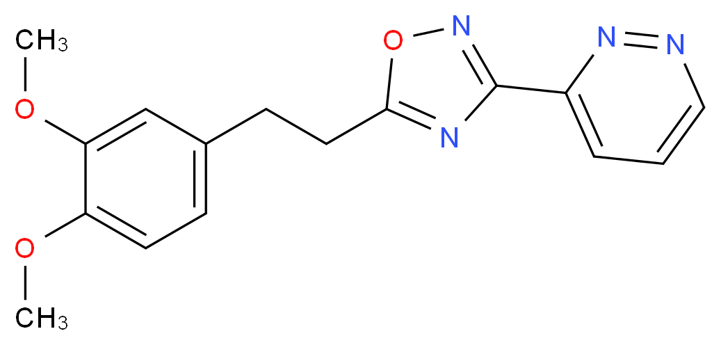 3-{5-[2-(3,4-dimethoxyphenyl)ethyl]-1,2,4-oxadiazol-3-yl}pyridazine_Molecular_structure_CAS_)